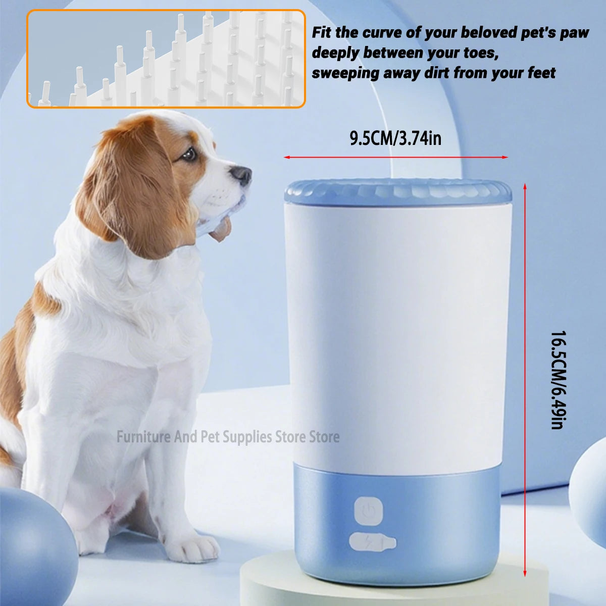 Pet Foot Washing Machine, Electric Pet Paw Cleaner, Automatic, Portable, Low Noise, Waterproof