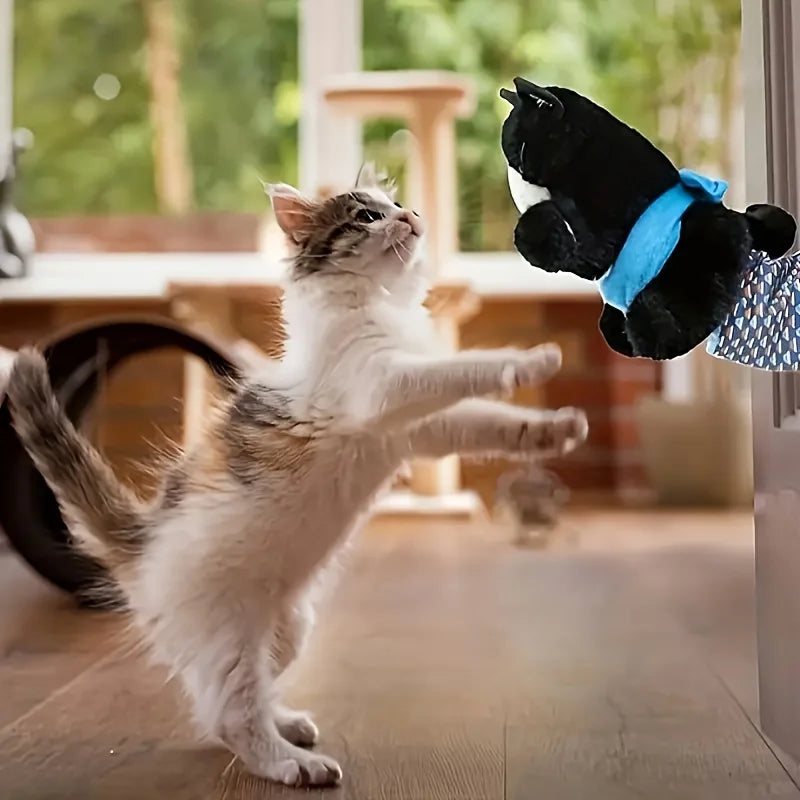 Interactive Cat Puppet Toy - Durable Plush Hand Wrestling Toy