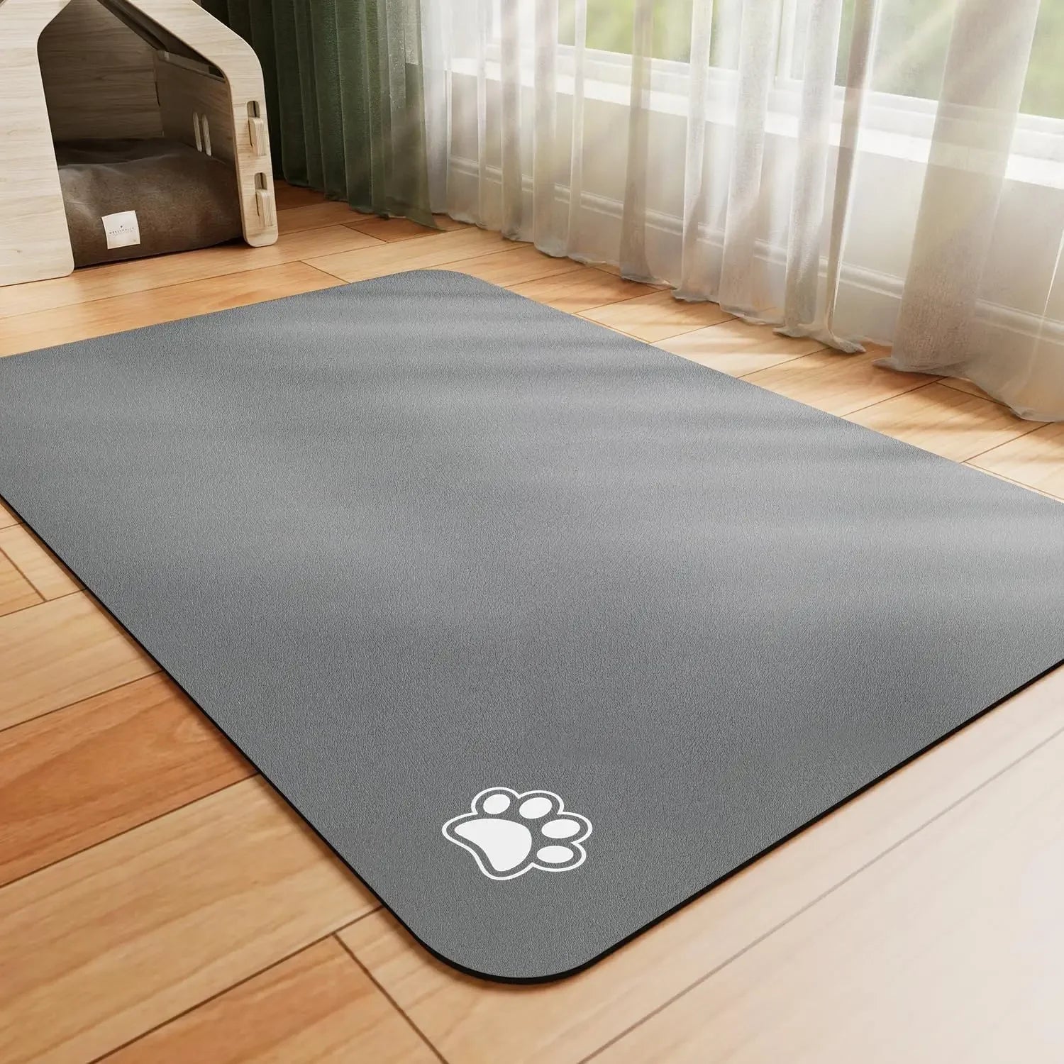 Pet Feeding Mat, Absorbs Food and Water, Easy to Clean Pet Placemats