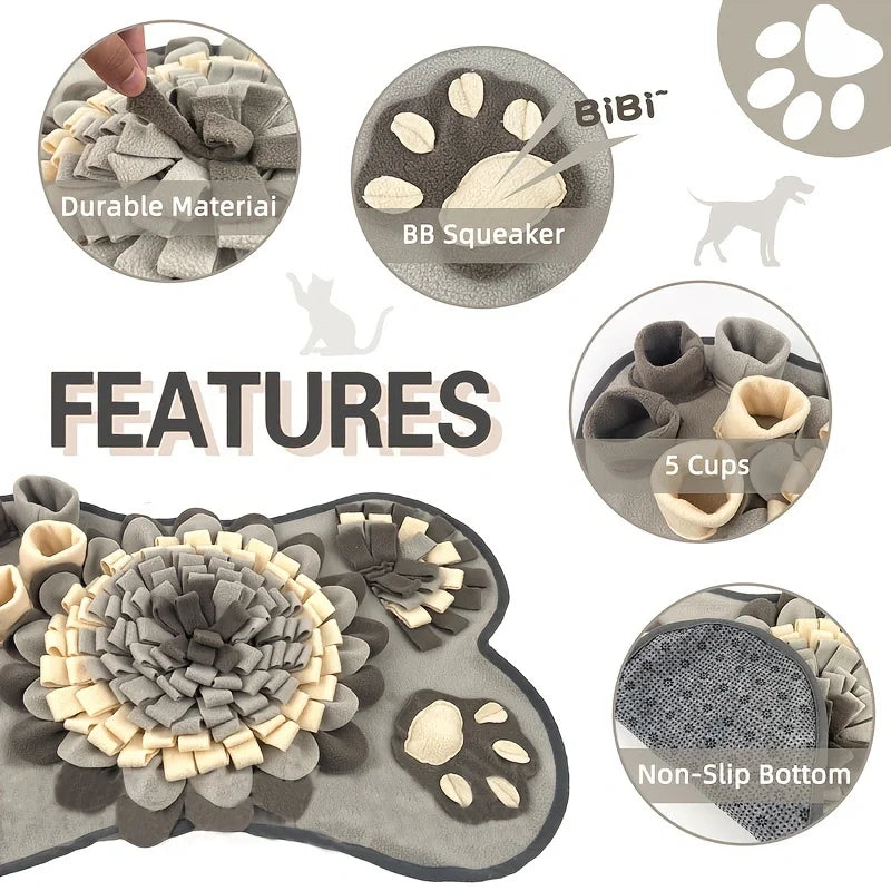 Pet Sniffing Mat For Dogs, Interactive Durable training mat Foraging Skills And Slow Eating