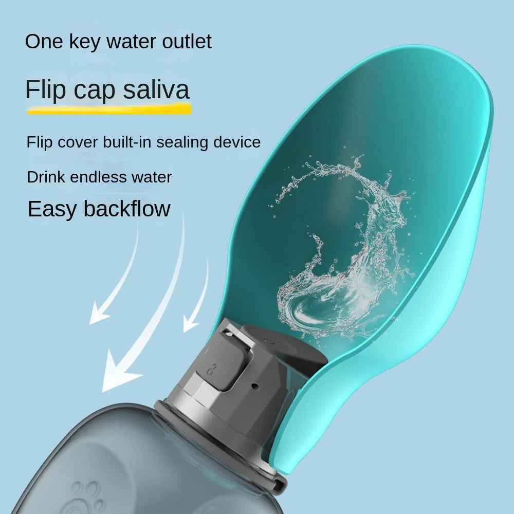 Pet Water Cup, Portable Dog Water Bottle, Outdoor Leaf-Shaped Foldable Water Bottle