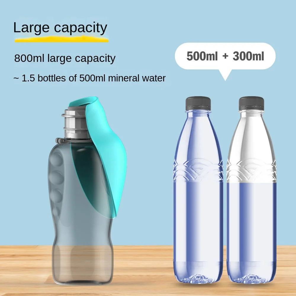 Pet Water Cup, Portable Dog Water Bottle, Outdoor Leaf-Shaped Foldable Water Bottle