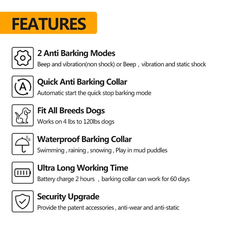 Pet Anti Bark Training Device  Automatic  Collar for Small  Dog
