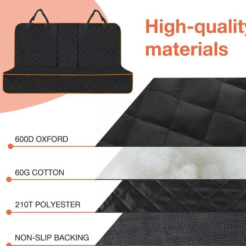 Dog Car Seat Cover, Pet Travel Carrier, Mattress Waterproof, Protector With Middle Seat Armrest For Dogs