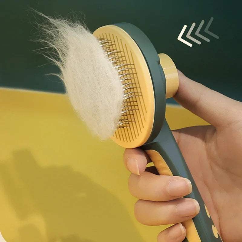 Self-cleaning Brush for Cats and Dogs, Grooming Tool, Removes Loose Tangled hair, Massage Comb