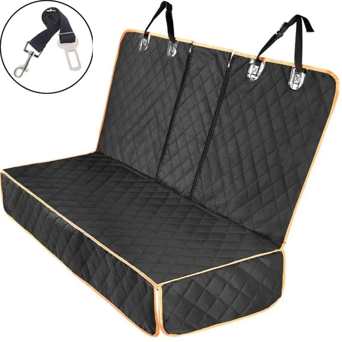 Dog Car Seat Cover, Pet Travel Carrier, Mattress Waterproof, Protector With Middle Seat Armrest For Dogs