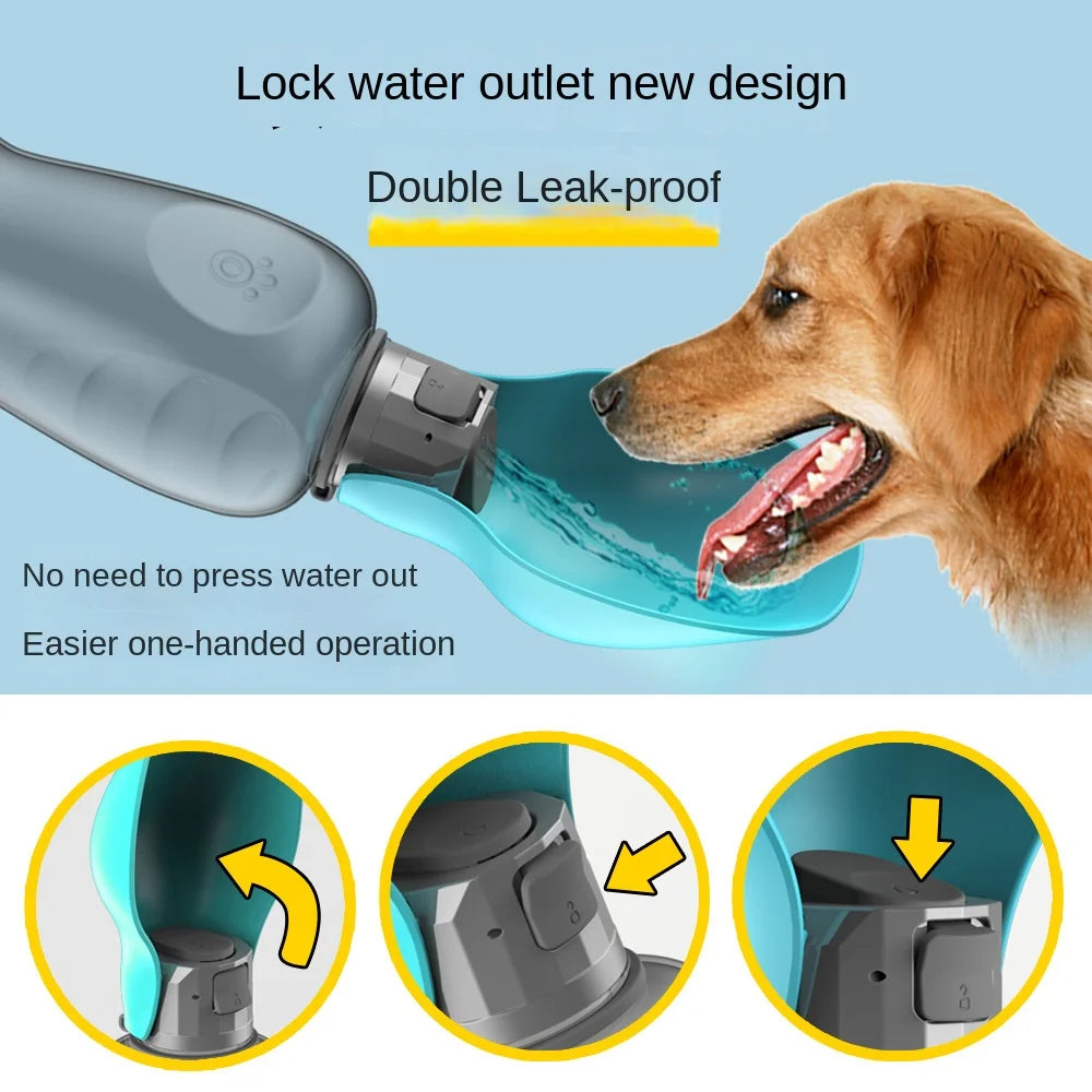 Pet Water Cup, Portable Dog Water Bottle, Outdoor Leaf-Shaped Foldable Water Bottle