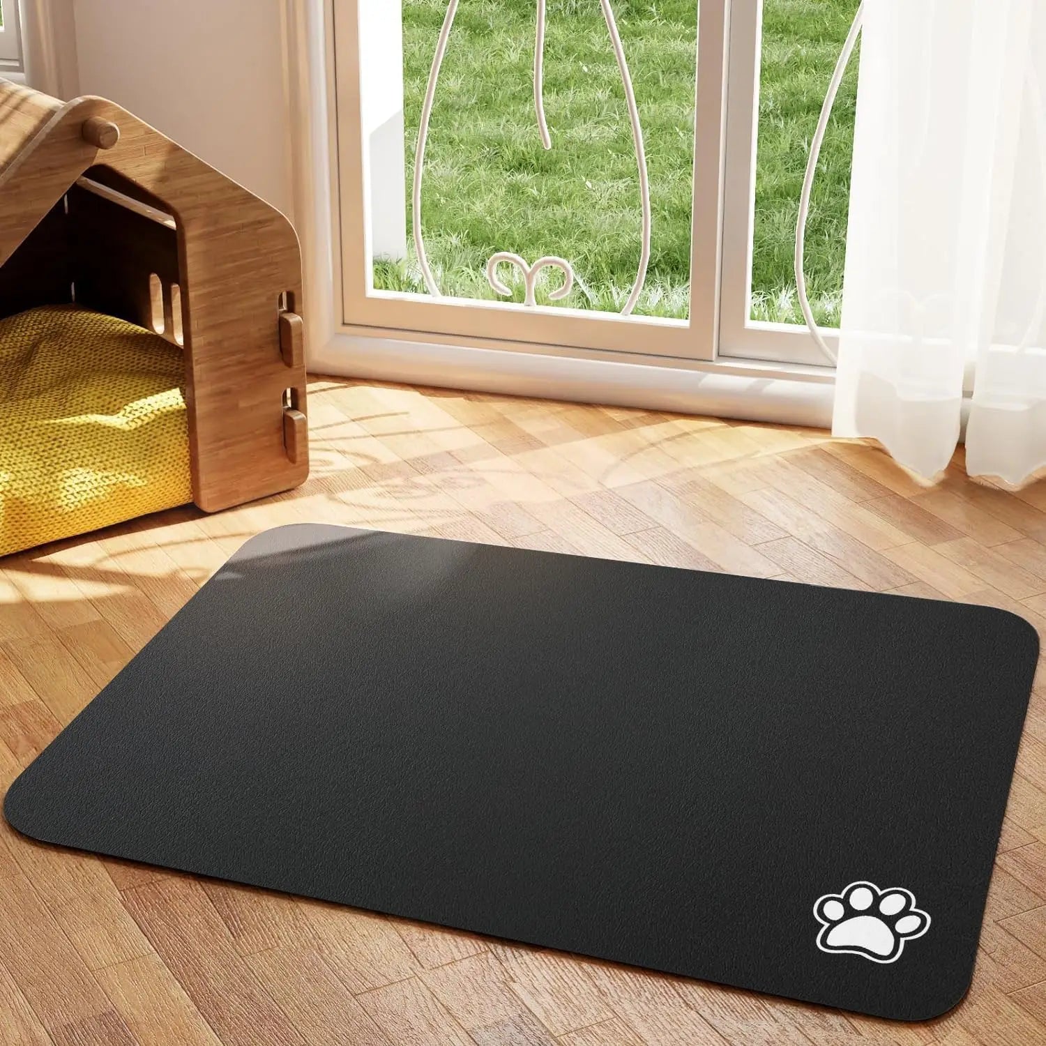 Pet Feeding Mat, Absorbs Food and Water, Easy to Clean Pet Placemats