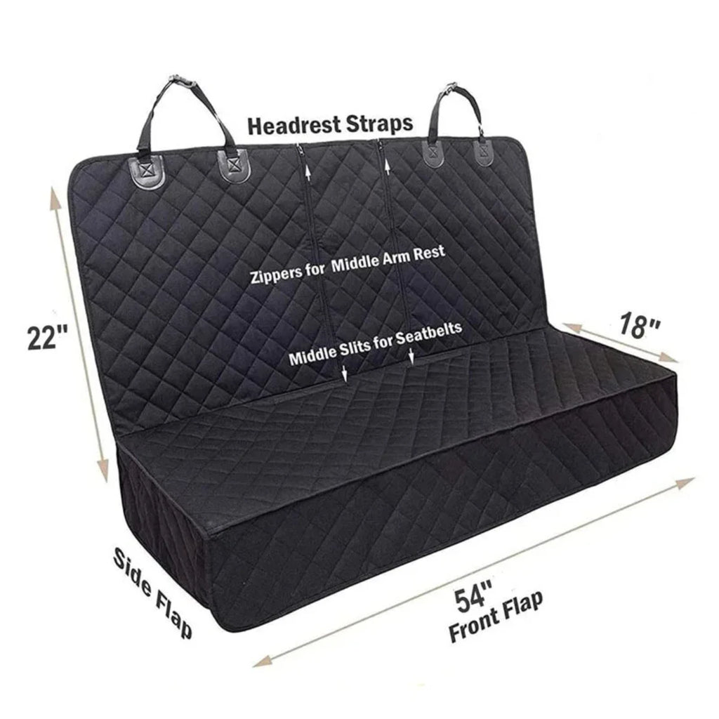 Dog Car Seat Cover, Pet Travel Carrier, Mattress Waterproof, Protector With Middle Seat Armrest For Dogs