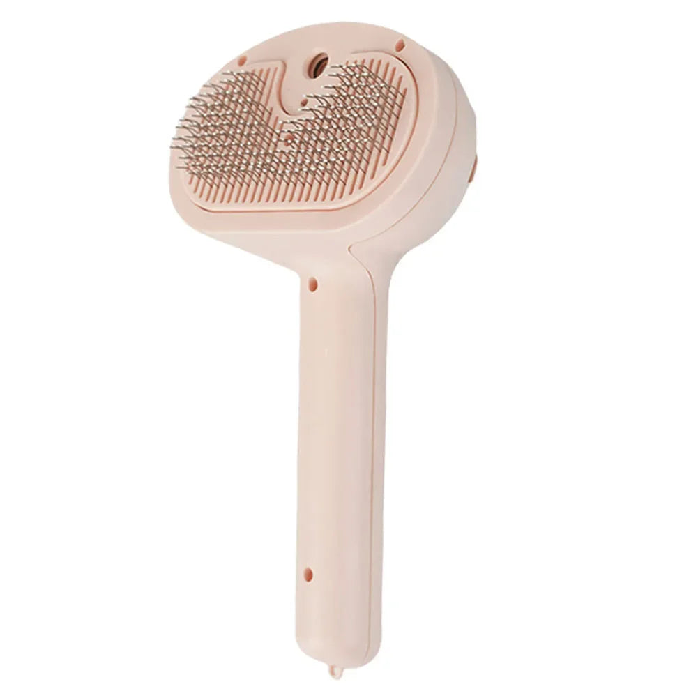 Self-cleaning Pet Hair Remove Comb, Multi-Function, Electric Spray Steam Brush